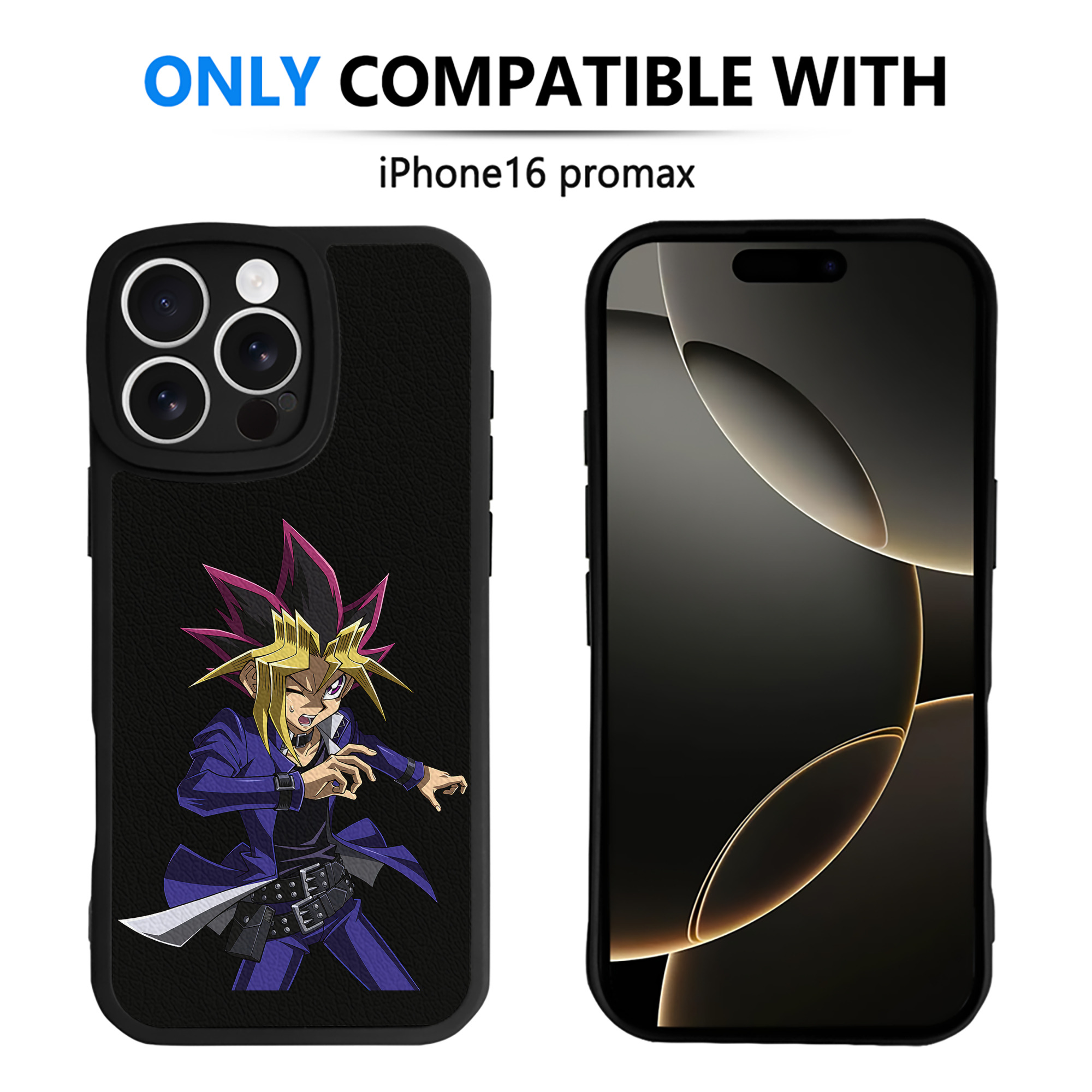 遊☆戯☆王 Yu-Gi-Oh! 【iPhone 16シリーズ対応】シリコンスマホケース（レザー調） 材質：シリコン